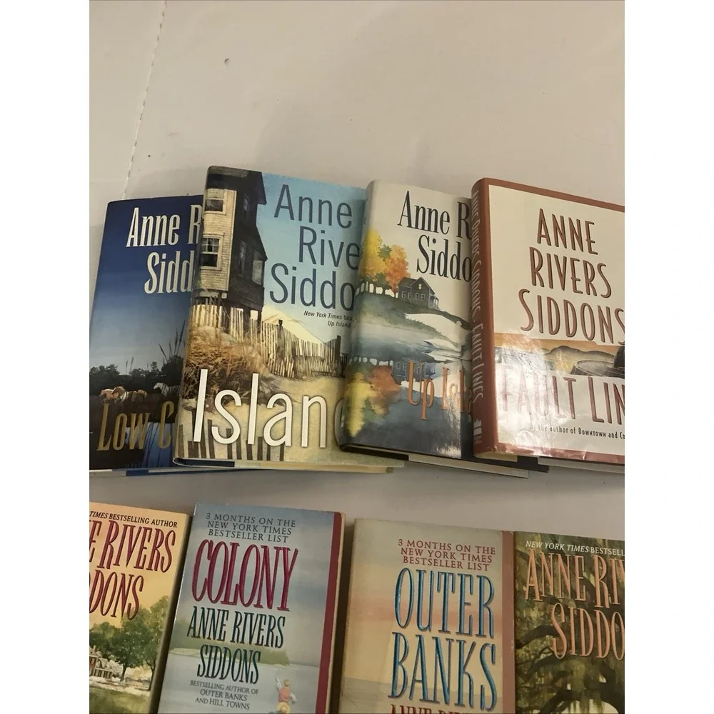 ANNE RIVERS SIDDONS. Lot of 9 Paperback  Novels. 1987-2003. V. Good Condition